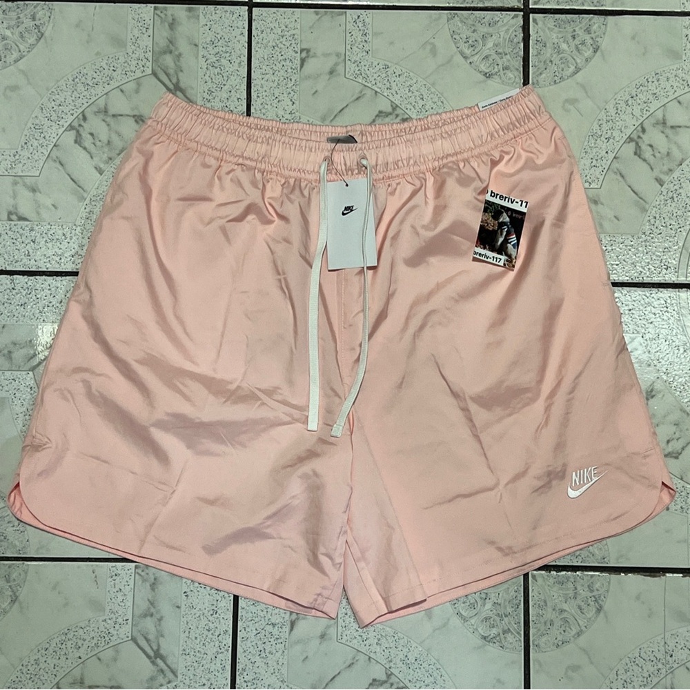 New Nike Sportswear Woven Lined Flow Pink Shorts Men’s Size XL-Tall DM6829-686